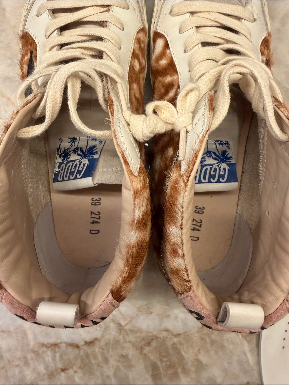 Golden Goose Midstar Classic Leopard Hazelnut Leo / White / Ice 39 - Picture 7 of 10